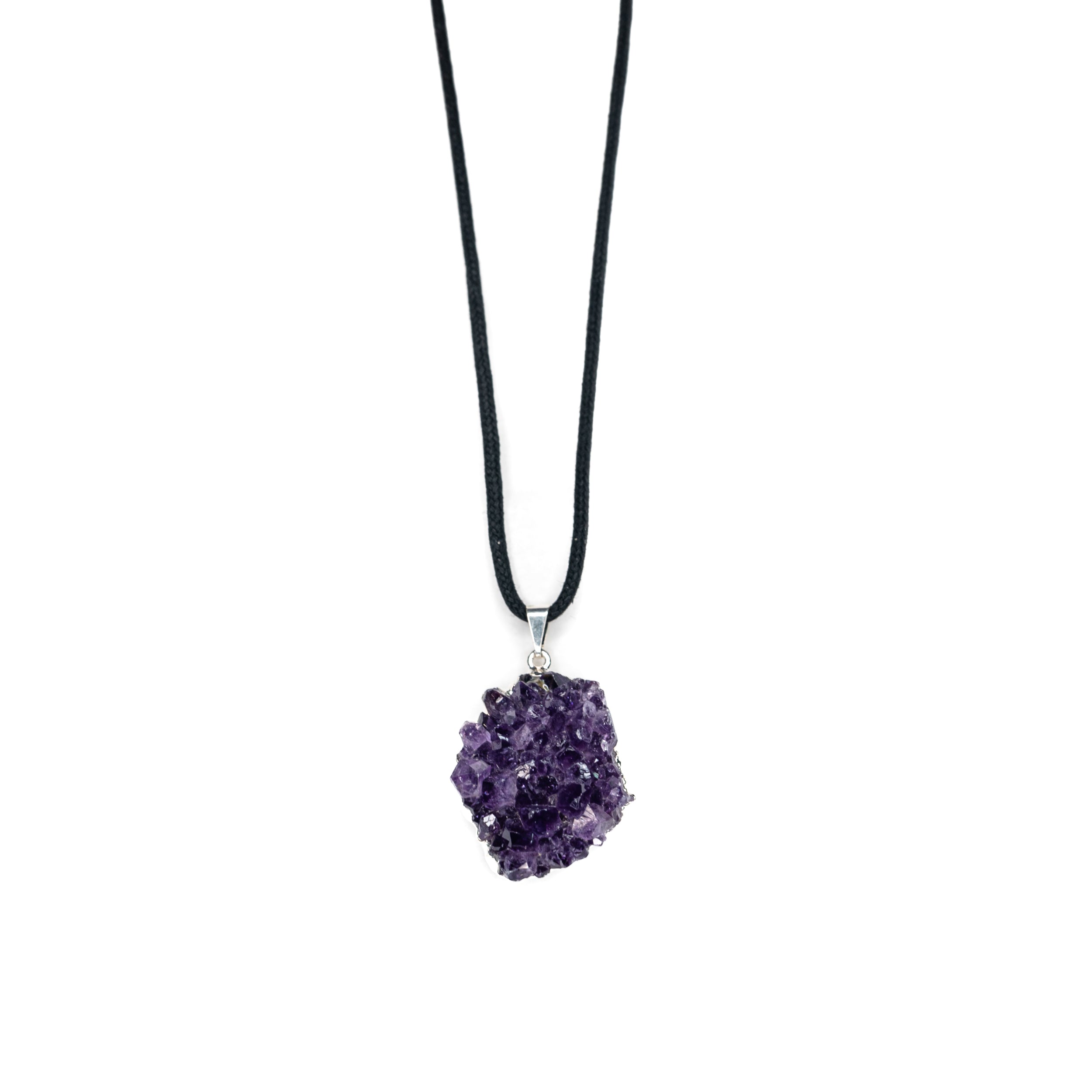 Necklace - Amethyst Cluster $40 - Happy Soul Online
